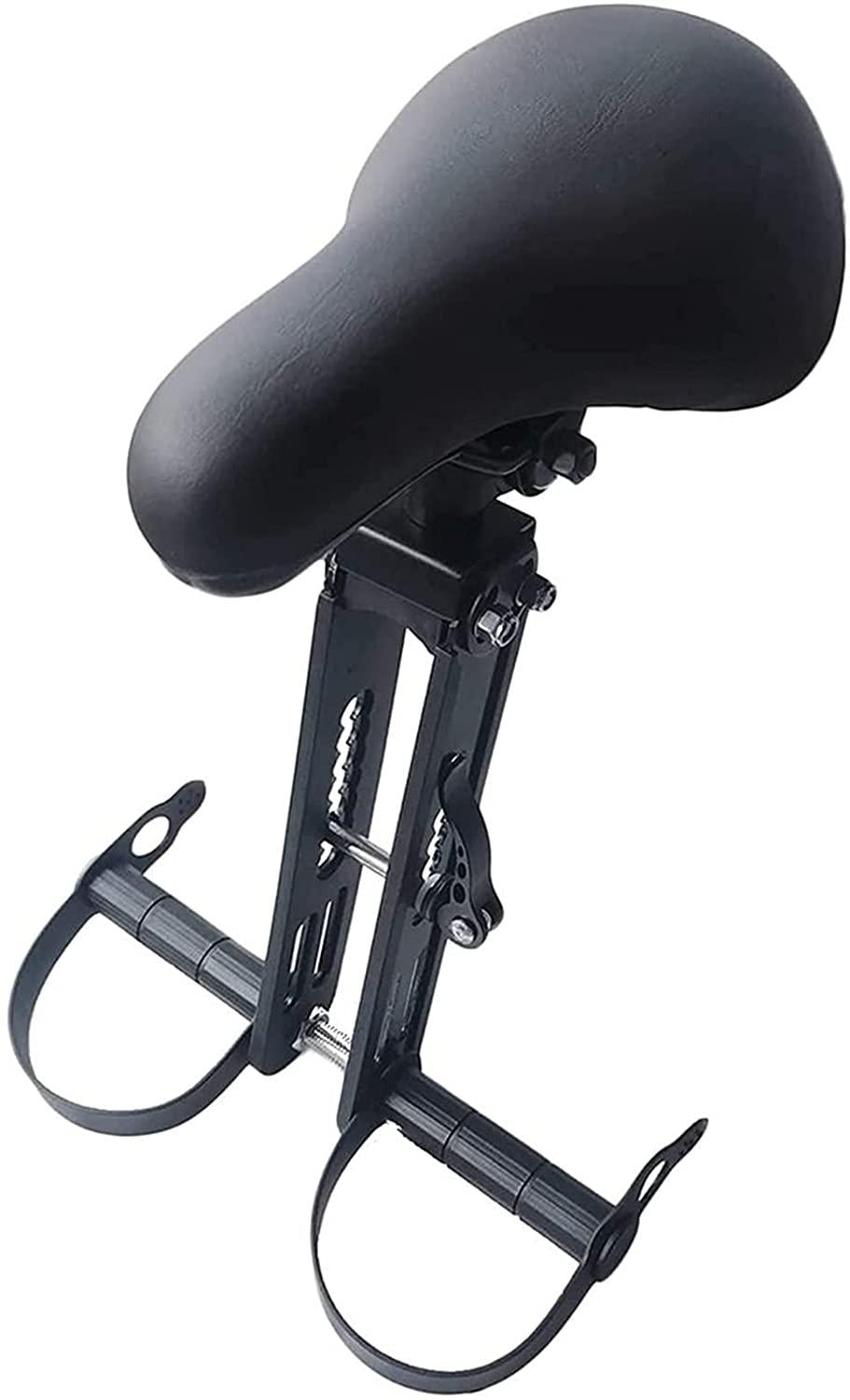 HUONIUPIC Kids Bike Seat and Handlebar Accessory Combo Pack, Adjustable Detachable Portable Cycling Handlebar Seats,for Children Aged 2-5(up to 48 Pound), with Handle Attachment