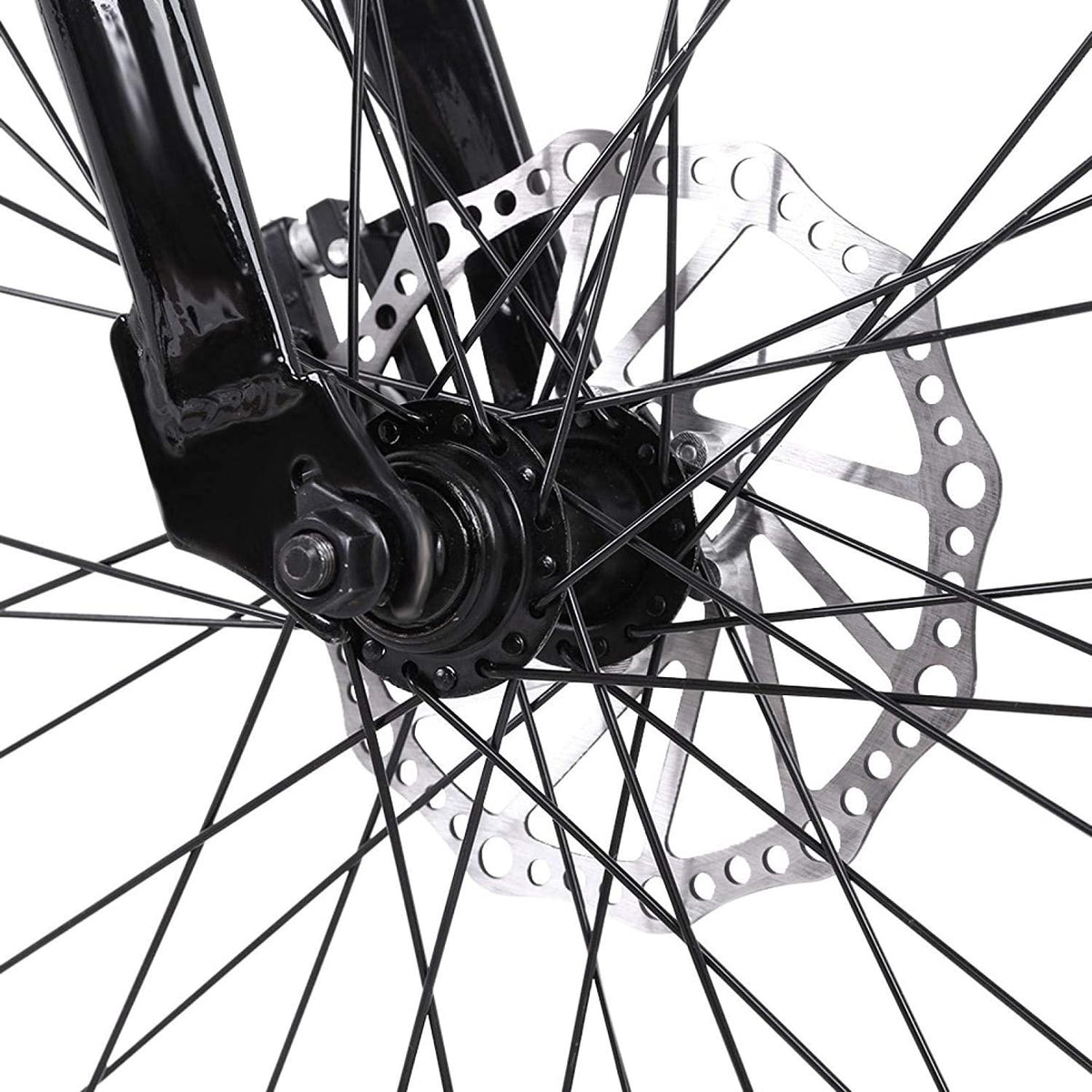 Road Bike Mountain Bicycle, HAIWAI 2021 Road Bike 700c Bicycle Cycling for Mens or Womens with 21 Speed Disc Brakes&amp;Full Suspension - 【US Warehouse Shipment】 (Black)
