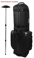 CaddyDaddy Constrictor II with North Pole Golf Bag Travel Cover, Black/Grey