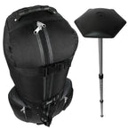 CaddyDaddy Constrictor II with North Pole Golf Bag Travel Cover, Black/Grey