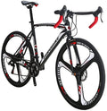 SDXC550 700C Adult Road Bike Steel Frame 54 Mag Wheel Dual Disc Brake 21 Speed Gear System Men Road Bicycle