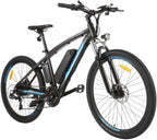 ANCHEER Electric Bike, 48V 500W/350W Ebike 27.5" Electric Mountain Bike/Electric Commuter Bike with Removable 48V 10Ah Removable Battery, LCD Display and 21 Speed Gears