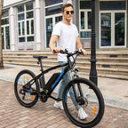 ANCHEER Electric Bike, 48V 500W/350W Ebike 27.5" Electric Mountain Bike/Electric Commuter Bike with Removable 48V 10Ah Removable Battery, LCD Display and 21 Speed Gears