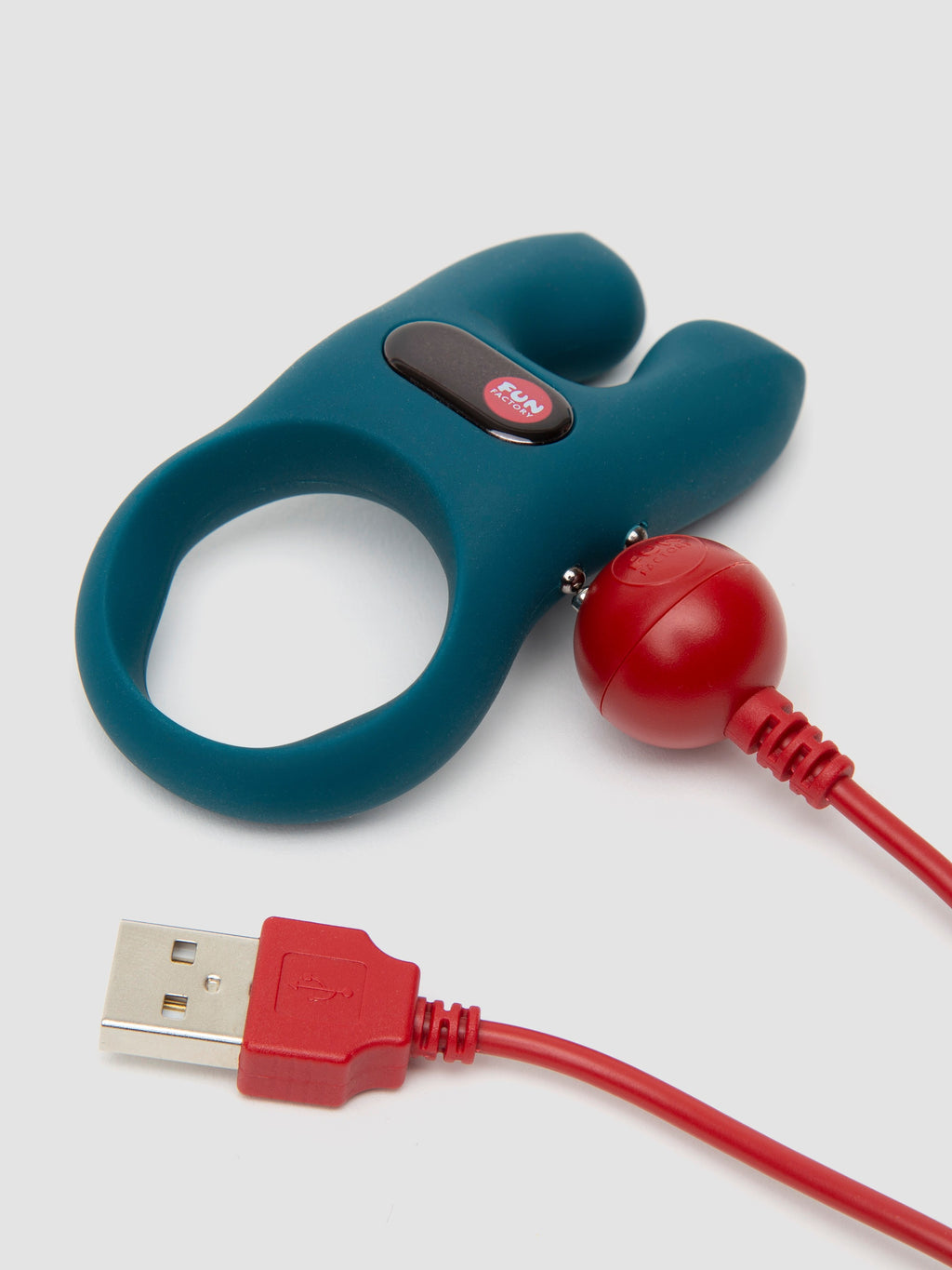 Fun Factory NOS Couple's Silicone Cock Ring, Blue
