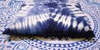 Tie Dye Shibori Cushion Covers, Indigo Blue Pillow Covers, Decorative Cotton Throw, Shibori Sofa Pillow Cases, Bohemian Pillow Shams Outdoor Cushion Cover 16x16 (50)