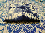 Tie Dye Shibori Cushion Covers, Indigo Blue Pillow Covers, Decorative Cotton Throw, Shibori Sofa Pillow Cases, Bohemian Pillow Shams Outdoor Cushion Cover 16x16 (50)