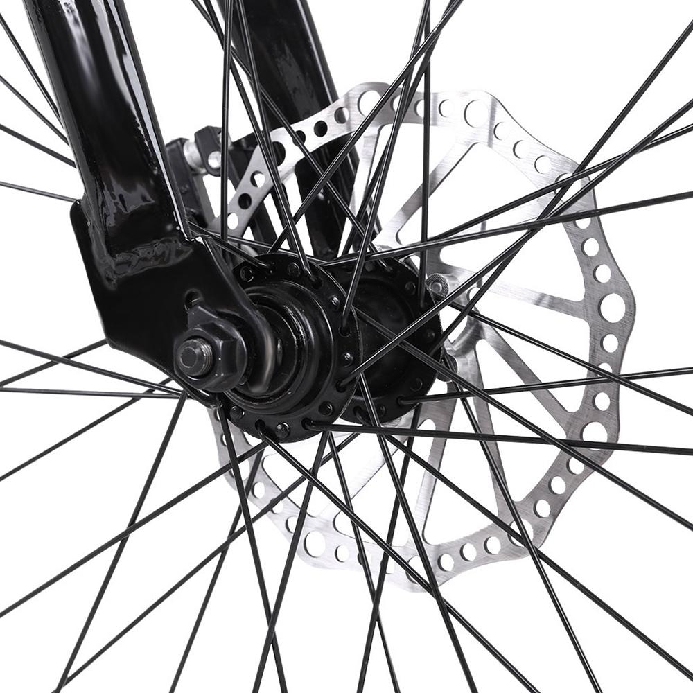 700c Road Bike, 21-Speed Bike, Mens Bike Womens Bike, Double Disc Brake Suspension Bike - Black