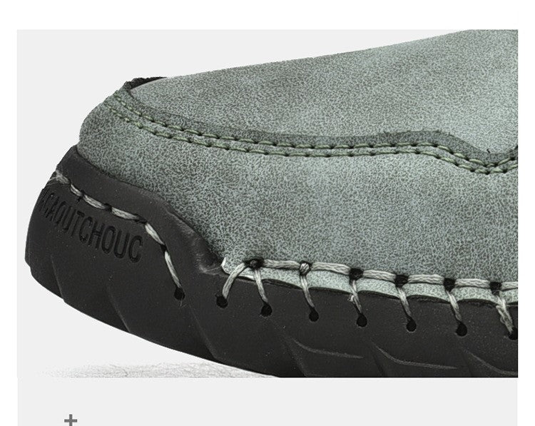 Men's Soft Hand Sewn Lace-Up Sneakers