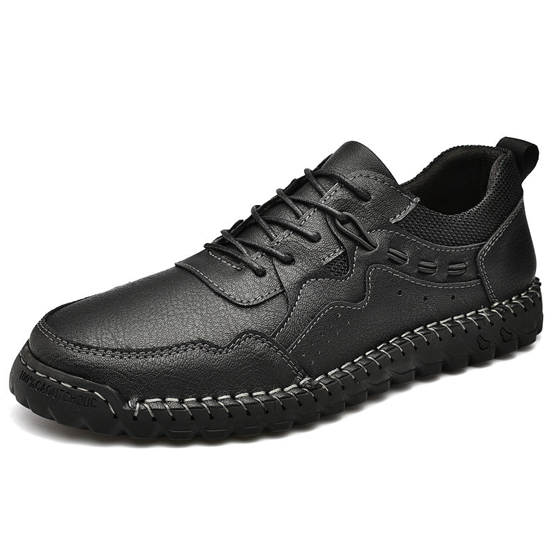 Men's Soft Hand Sewn Lace-Up Sneakers