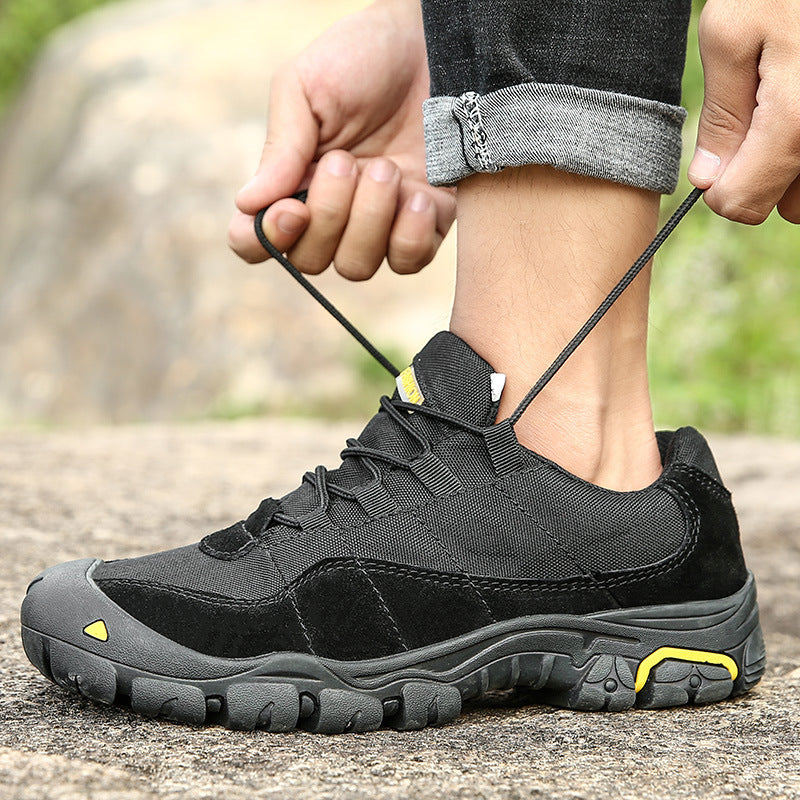 Men's Wear-resistant And Anti-skid Outdoor Retro Mountaineering Shoes And Tactical Boots