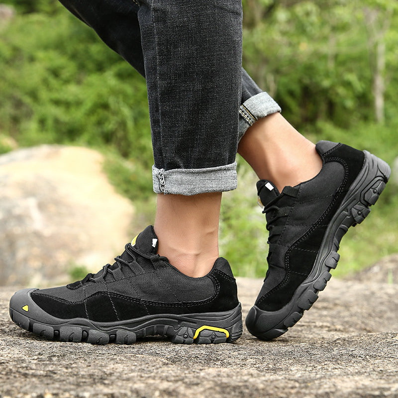 Men's Wear-resistant And Anti-skid Outdoor Retro Mountaineering Shoes And Tactical Boots
