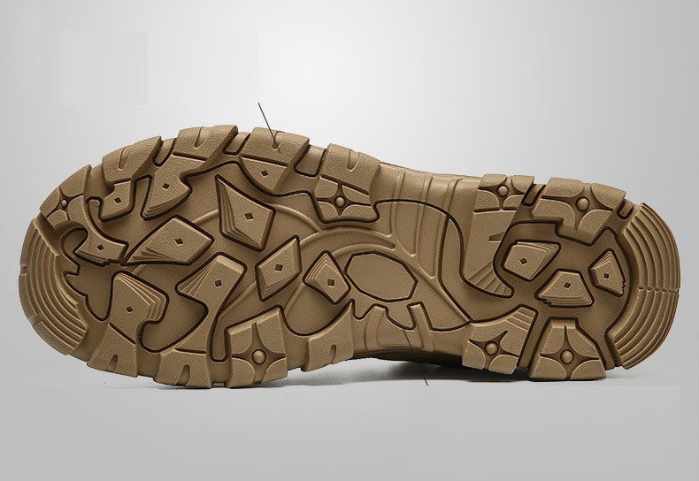 Men's Wear-resistant And Anti-skid Outdoor Retro Mountaineering Shoes And Tactical Boots