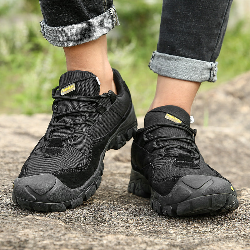 Men's Wear-resistant And Anti-skid Outdoor Retro Mountaineering Shoes And Tactical Boots
