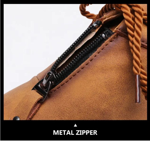 Men's High-top Zipper Breathable Outdoor Casual Shoes