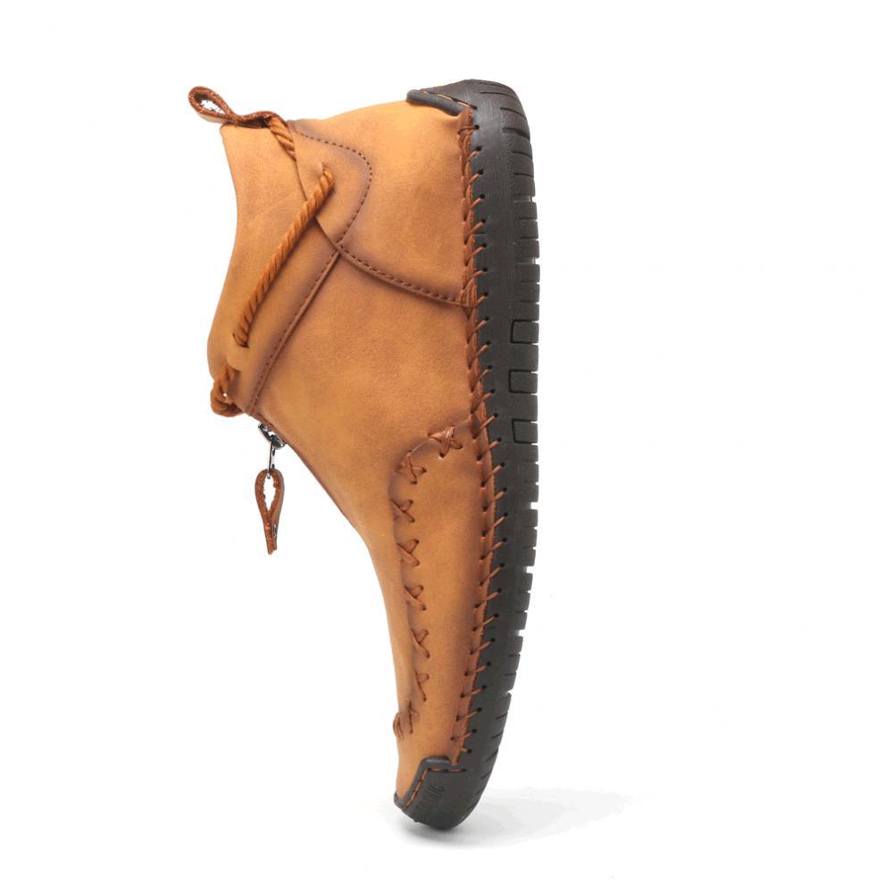 Men's High-top Zipper Breathable Outdoor Casual Shoes