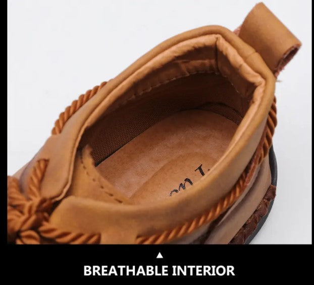 Men's High-top Zipper Breathable Outdoor Casual Shoes