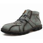 Men's Outdoor Soft Wear Resistant Lightweight Mid-cut Lace-up Stitched Martin Boots