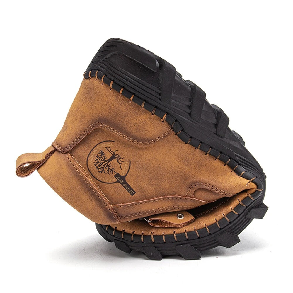 Men's Soft And Breathable Zipper Outdoor Tooling Boots