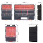 Hardware & Parts Organizers, 4 Piece Set Toolbox, Compartment Small Parts Organizer, Versatile and Durable StoraTool Box