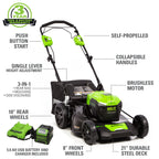 40V 21" Brushless Cordless (Self-Propelled) Lawn Mower (75+ Compatible Tools), 5.0Ah Battery and Charger Included