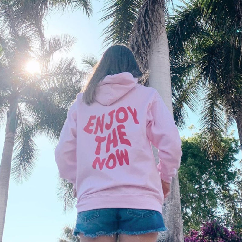 ENJOY THE NOW Preppy Hoodie
