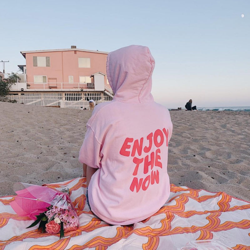 ENJOY THE NOW Preppy Hoodie