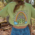 Cute Rainy Day Cartoon Print T-shirt