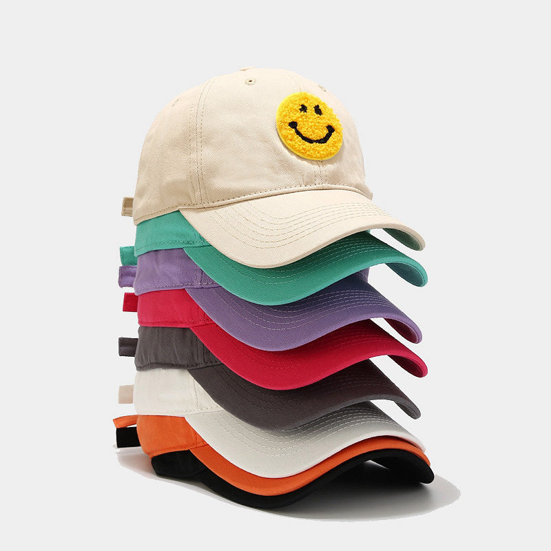 Smile Patch Soft Top Baseball Cap