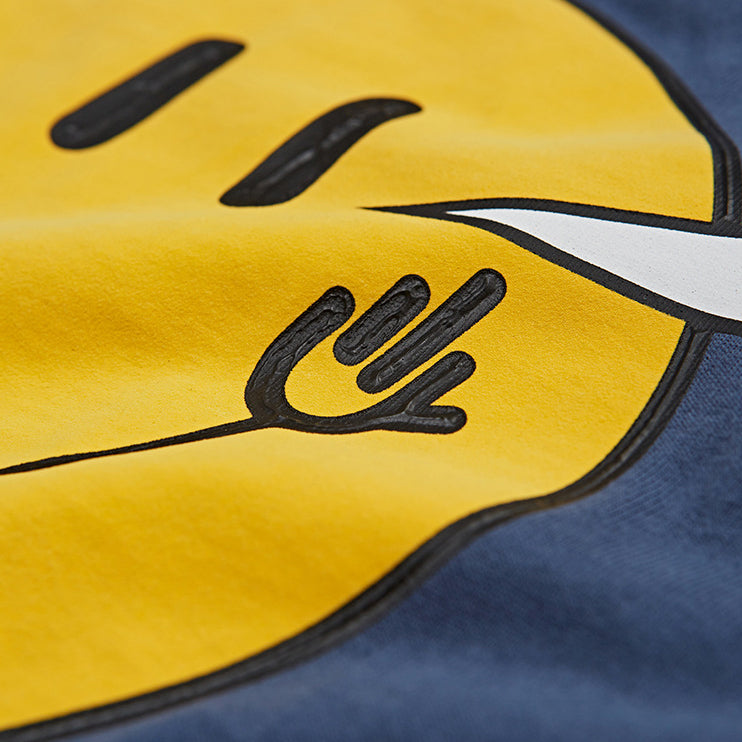 Classic Smiley Texture Printed Short-sleeved T-shirt