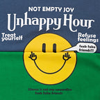 Classic Smiley Texture Printed Short-sleeved T-shirt