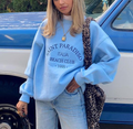 Modern Casual Printed Color Long Sleeve Sweatshirt