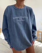Solid Color Women Letter Graphic Sweatshirt