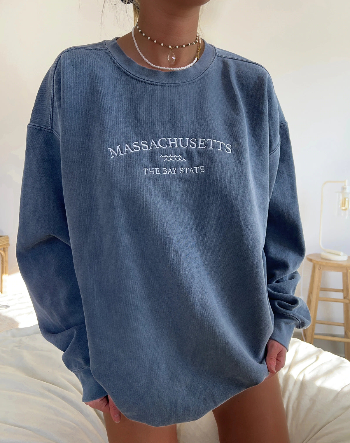 Solid Color Women Letter Graphic Sweatshirt