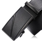 Men's Business Litchi Automatic Buckle Belt