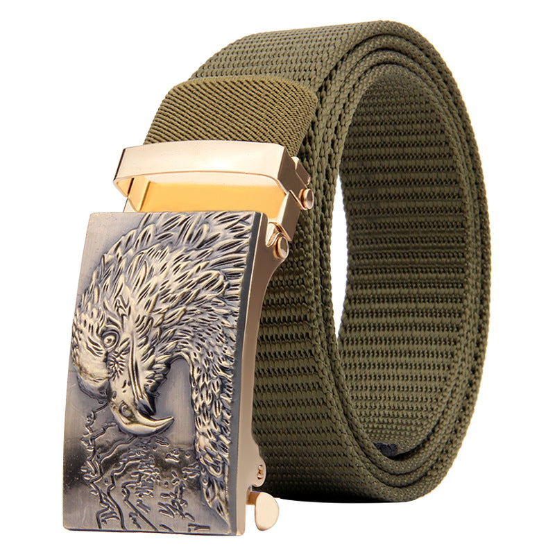 Eagle Head Imitation Nylon Thick Woven Tactical Belt