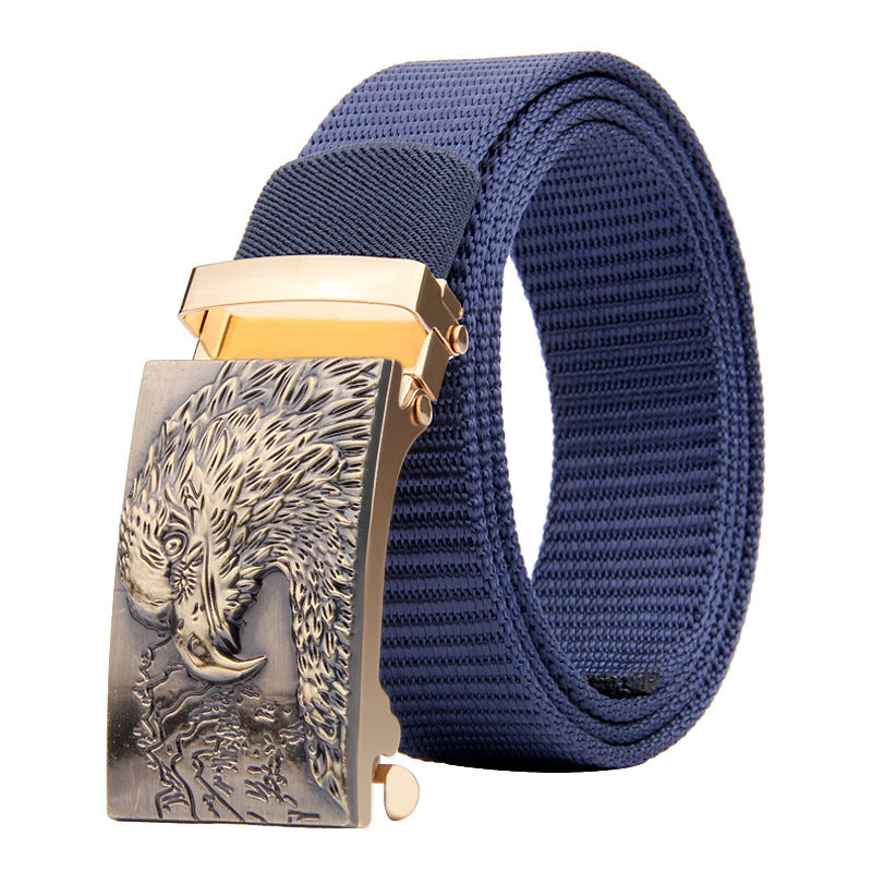 Eagle Head Imitation Nylon Thick Woven Tactical Belt
