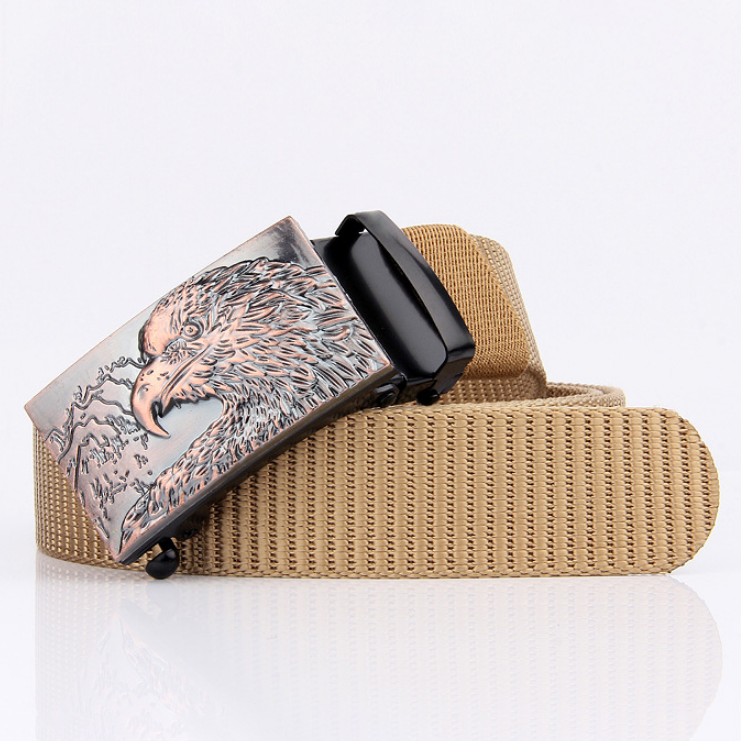 Eagle Head Imitation Nylon Thick Woven Tactical Belt