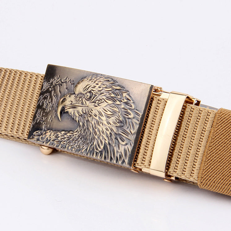 Eagle Head Imitation Nylon Thick Woven Tactical Belt