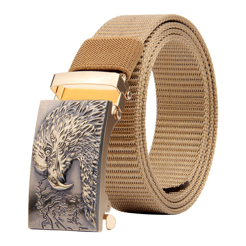 Eagle Head Imitation Nylon Thick Woven Tactical Belt