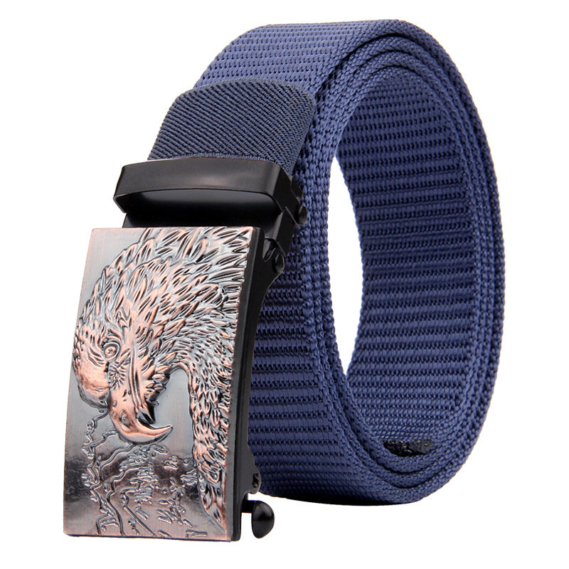 Eagle Head Imitation Nylon Thick Woven Tactical Belt
