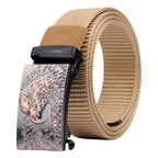 Eagle Head Imitation Nylon Thick Woven Tactical Belt