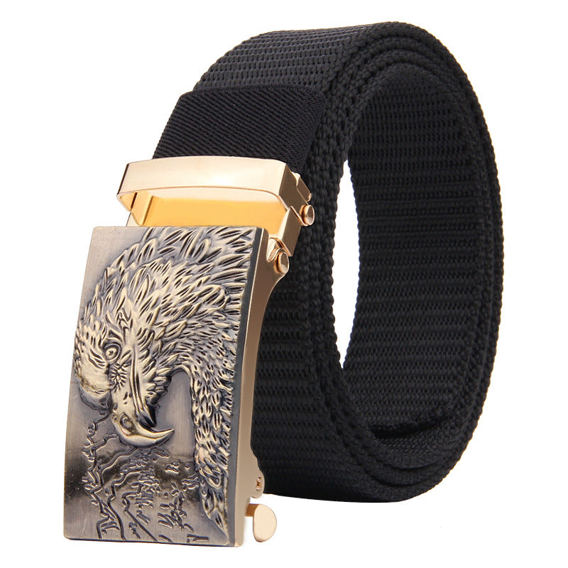 Eagle Head Imitation Nylon Thick Woven Tactical Belt