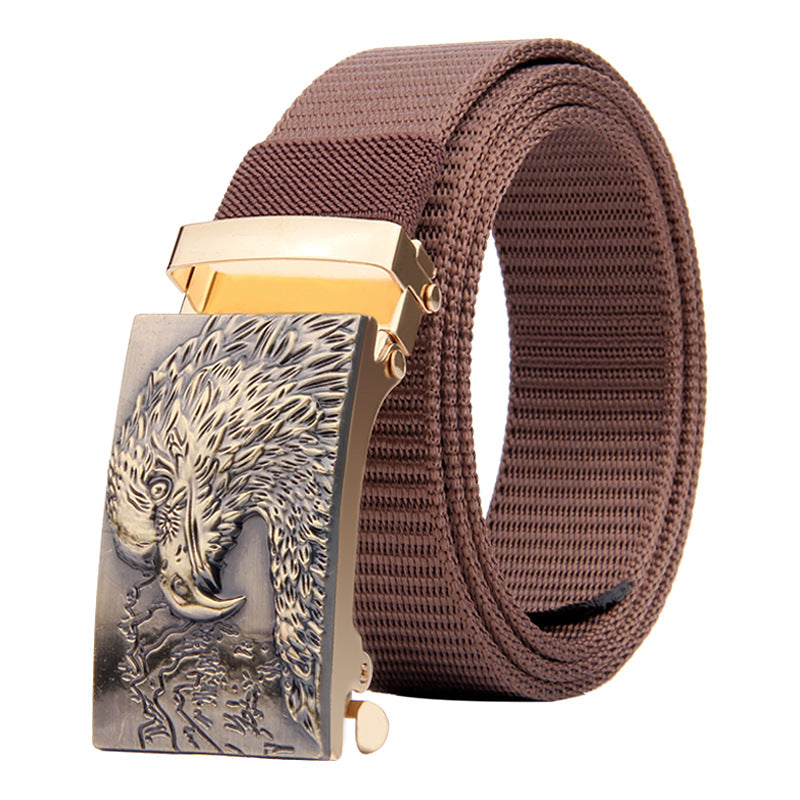 Eagle Head Imitation Nylon Thick Woven Tactical Belt