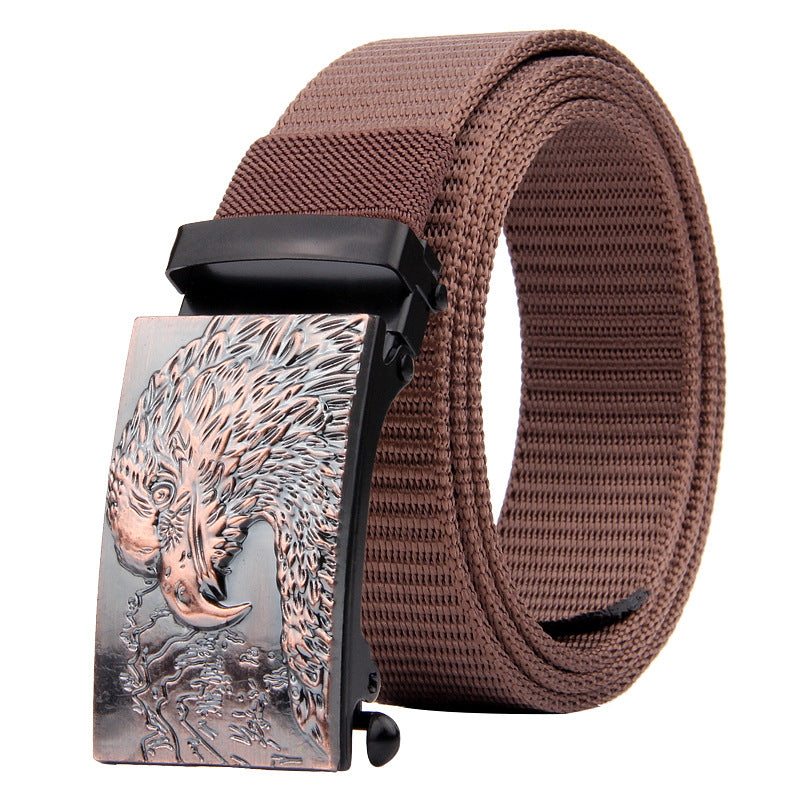 Eagle Head Imitation Nylon Thick Woven Tactical Belt