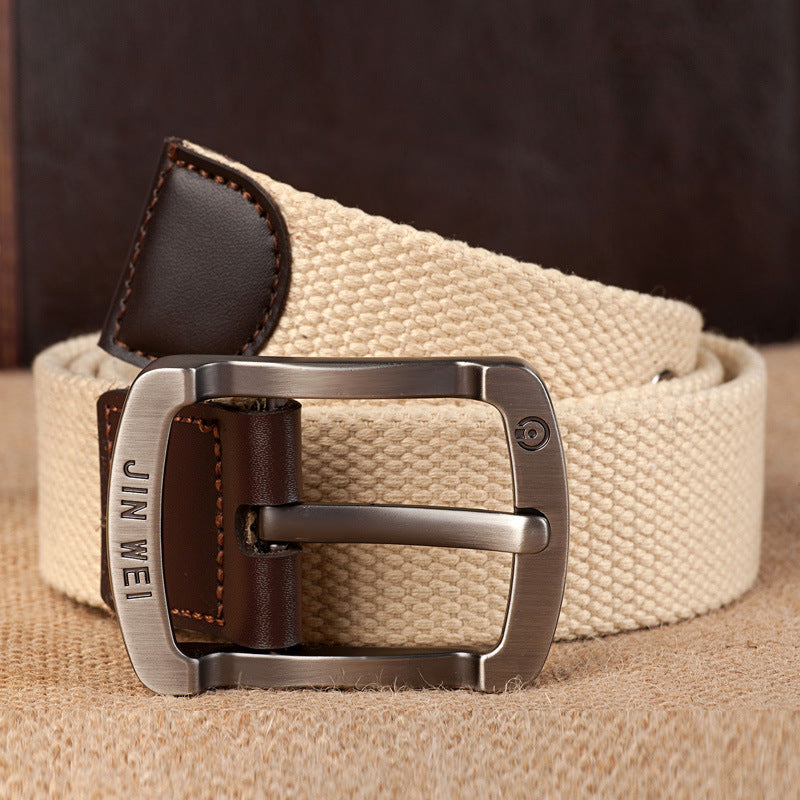 Men's Outdoor Casual Pin Buckle Canvas Belt