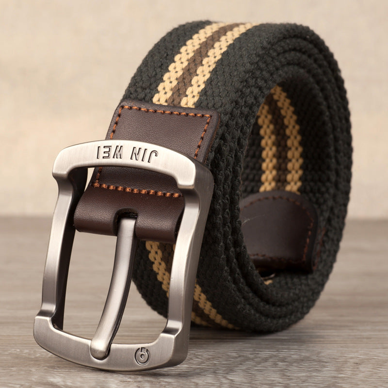 Men's Outdoor Casual Pin Buckle Canvas Belt