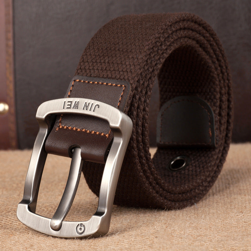Men's Outdoor Casual Pin Buckle Canvas Belt