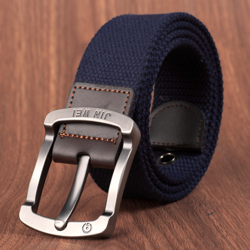 Men's Outdoor Casual Pin Buckle Canvas Belt