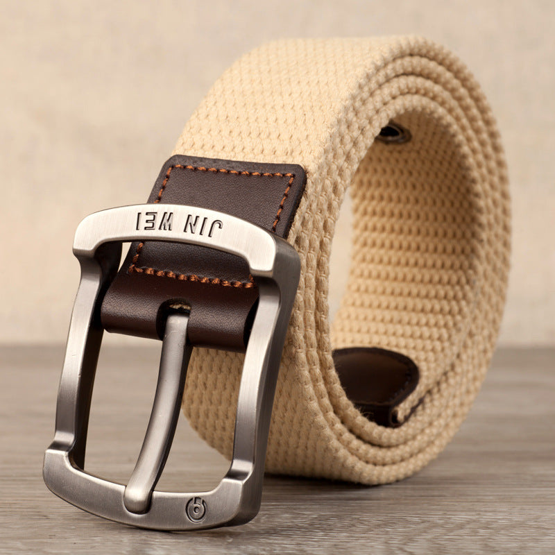 Men's Outdoor Casual Pin Buckle Canvas Belt