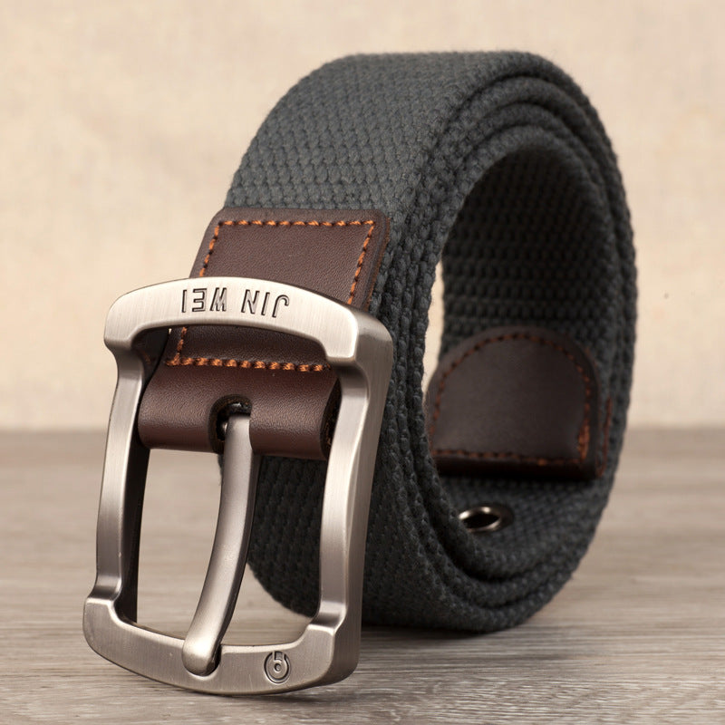 Men's Outdoor Casual Pin Buckle Canvas Belt